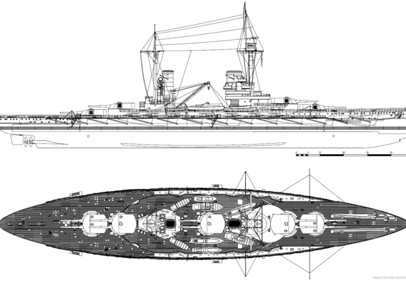 SMS Konig [Battleship] (1917) - drawings, dimensions, pictures
